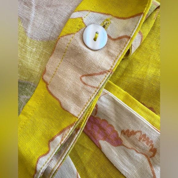 Farm Rio Garden Linen Blend Wrap Skirt, Size L - Picture 11 of 14